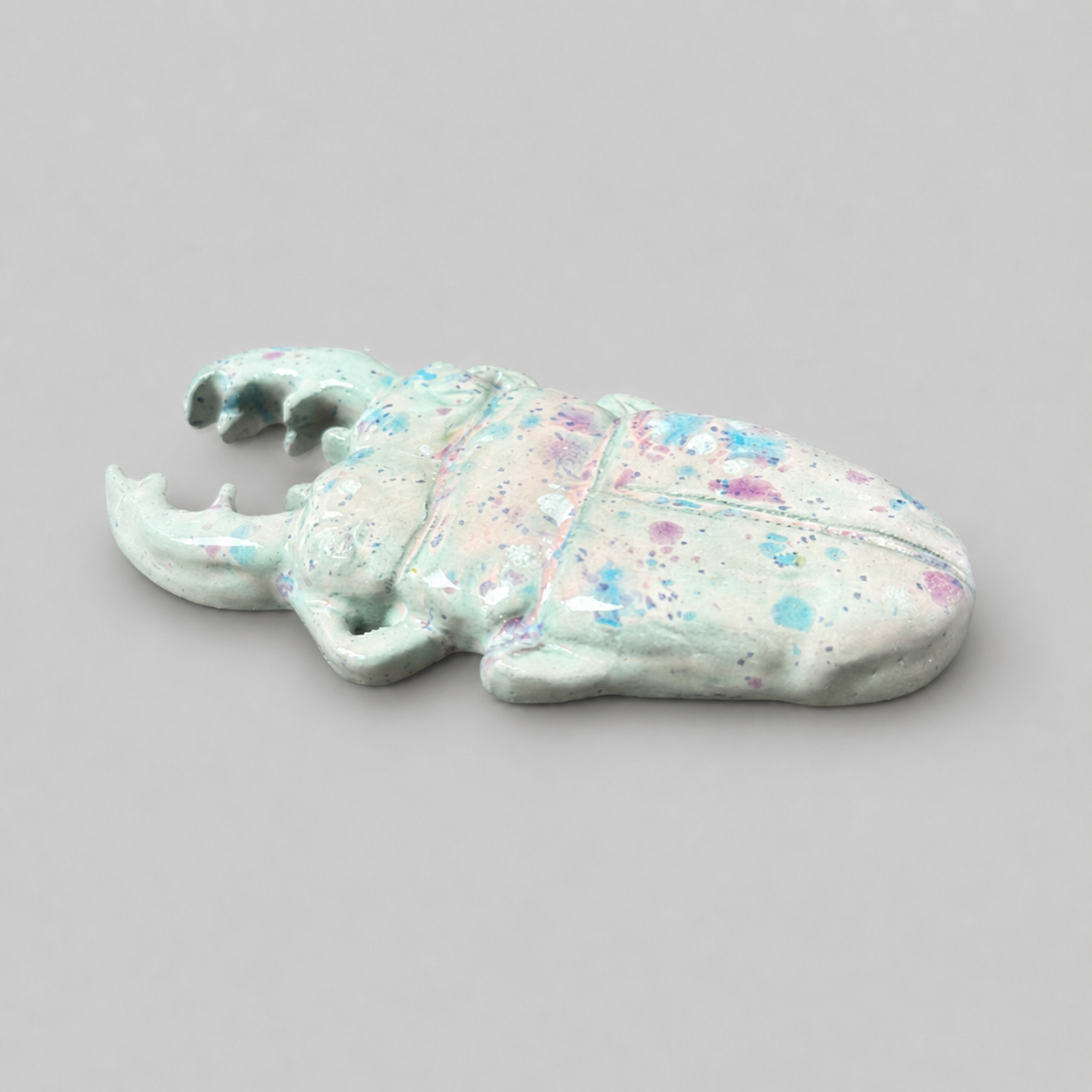 Scarab Beetle Ceramic Paperweight – Anchor Of The Ancients, 14×7.5×1.5 cm by Red Raven Pottery
