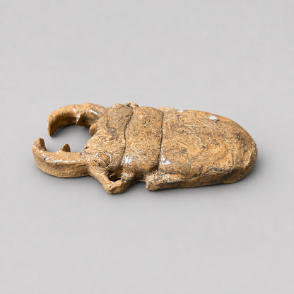 Scarab Beetle Ceramic Paperweight – Anchor Of The Ancients, 14×7.5×1.5 cm by Red Raven Pottery