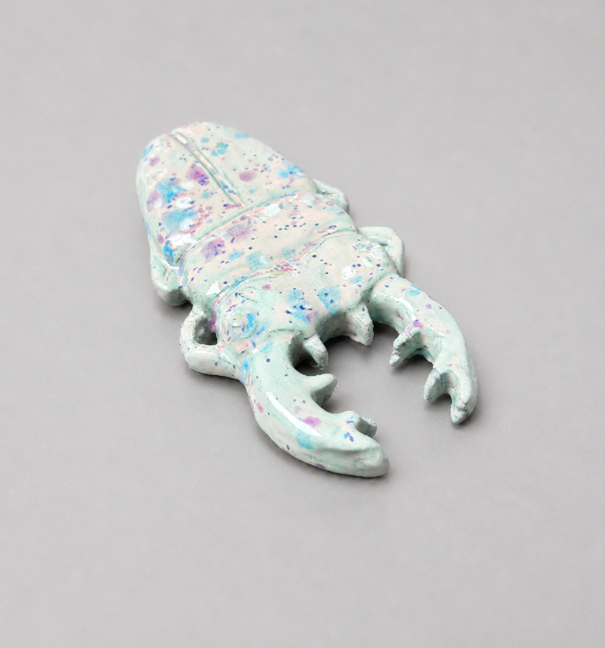 Scarab Beetle Ceramic Paperweight – Anchor Of The Ancients, 14×7.5×1.5 cm by Red Raven Pottery