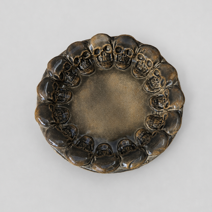 Skull Legion Ceramic DIsh – Circle of Dark Secrets, Ø15 × 2 cm