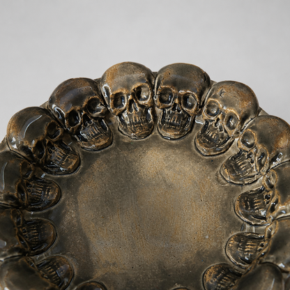 Skull Legion Ceramic DIsh – Circle of Dark Secrets, Ø15 × 2 cm