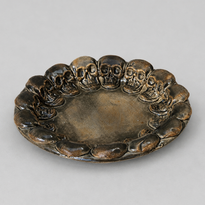 Skull Legion Ceramic DIsh – Circle of Dark Secrets, Ø15 × 2 cm