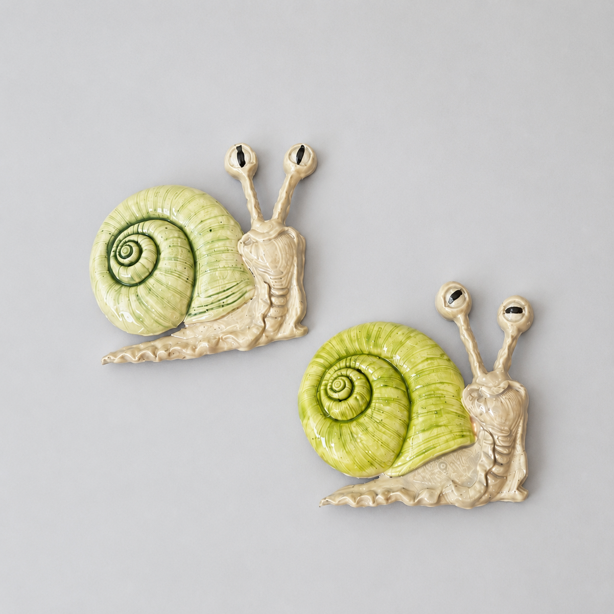 Smoking Snail Ceramic Incense Holder – A Slow Puff of Calm, 7.5 × 8.5 × 0.5 cm by Red Raven Pottery
