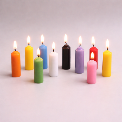 Spell Mini Candle Set – Surprise Colors For Intuitive Rituals, 5 cm