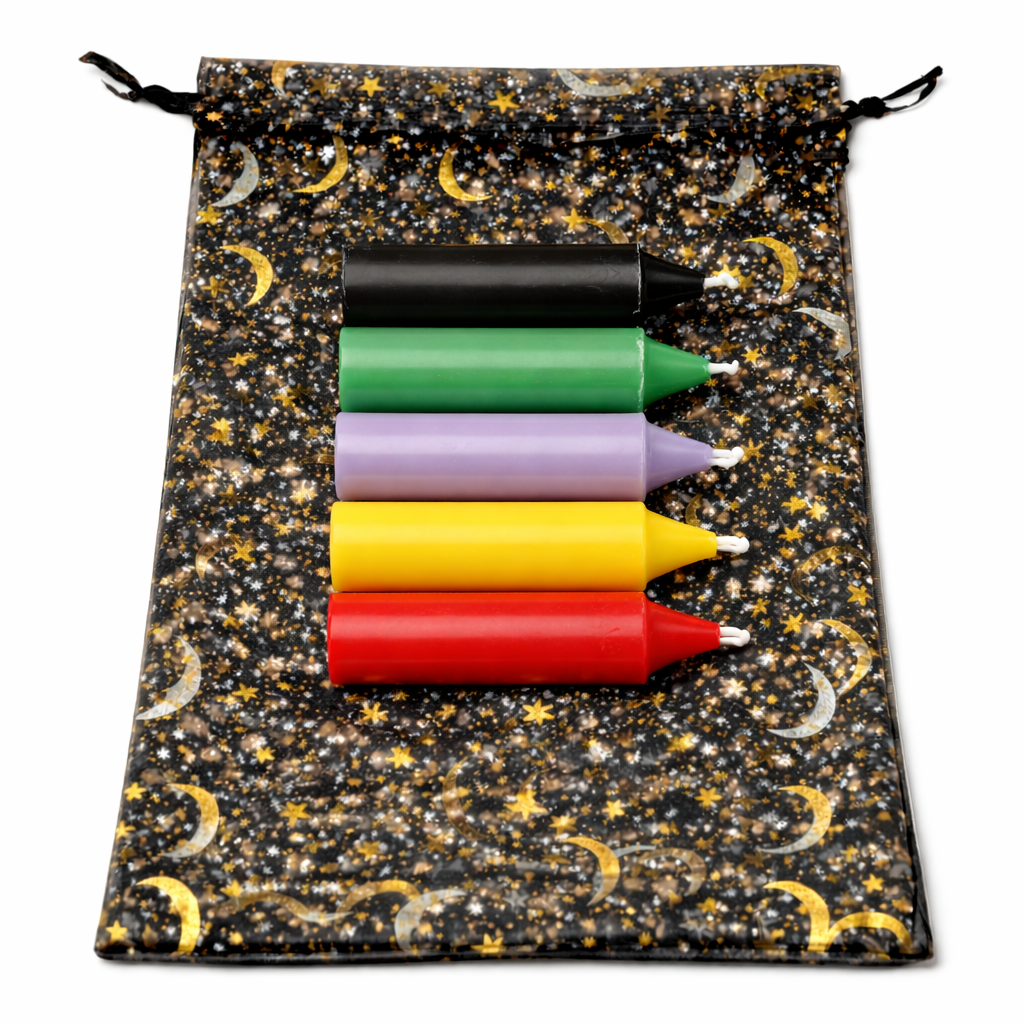 Spell Mini Candle Set – Surprise Colors For Intuitive Rituals, 5 cm