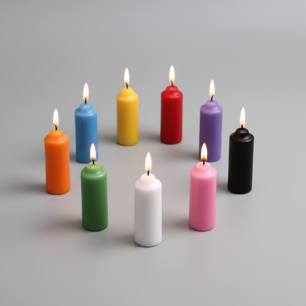 Spell Mini Candle Set – Surprise Colors For Intuitive Rituals, 5 cm