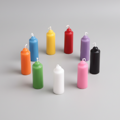 Spell Mini Candle Set – Surprise Colors For Intuitive Rituals, 5 cm
