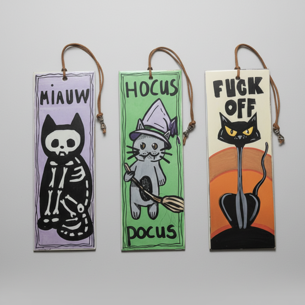 Spellbound Familiar Illustrated Bookmark – Witchy Reading Companion, 18 cm by Hook & Hex