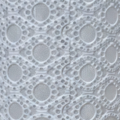 Spider Imprint Ceramic Lamp – Laced Shadows In Light, Ø 14 × 26 cm by Red Raven Pottery