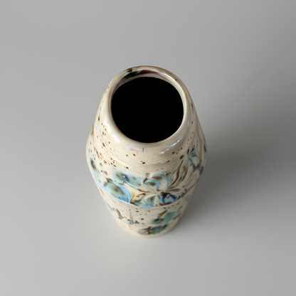Spider Imprint Ceramic Mini Vase – Nature’s Fierce Silence, Ø6×10 cm by Red Raven Pottery