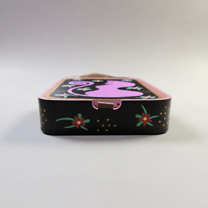 Spirit Cat Painted Ritual Box – Wooden Self-Love Altar Set, 9.5 × 13.5 × 3 cm by Hook & Hex