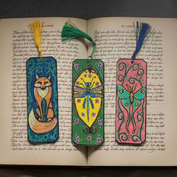 Spirit Guides Illustrated Bookmark – Woodland Reading Companions, 18 cm by Hook & Hex