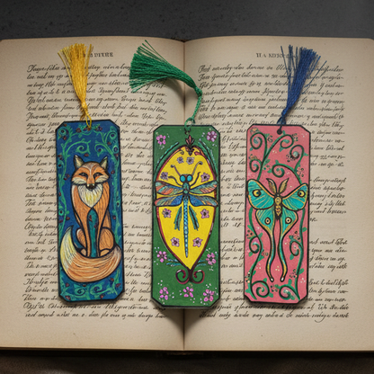 Spirit Guides Illustrated Bookmark – Woodland Reading Companions, 18 cm by Hook & Hex