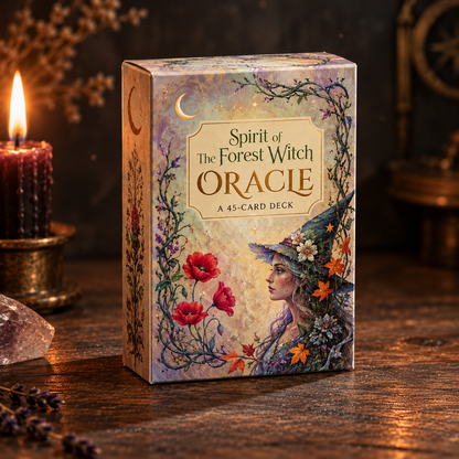 Spirit of the Forest Witch Oracle Deck – 45 Woodland Divination Cards, 7.8 × 10.7 cm