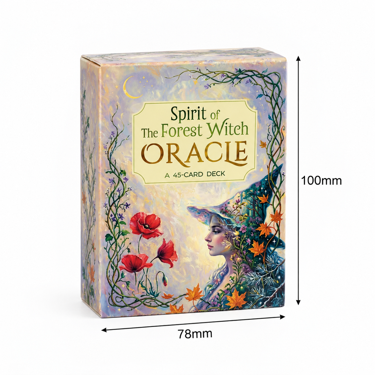 Spirit of the Forest Witch Oracle Deck – 45 Woodland Divination Cards, 7.8 × 10.7 cm