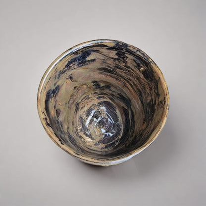 Spirit Sigil Ceramic Planter – Symbols of Grounded Intention, Ø9×8 cm by Red Raven Pottery