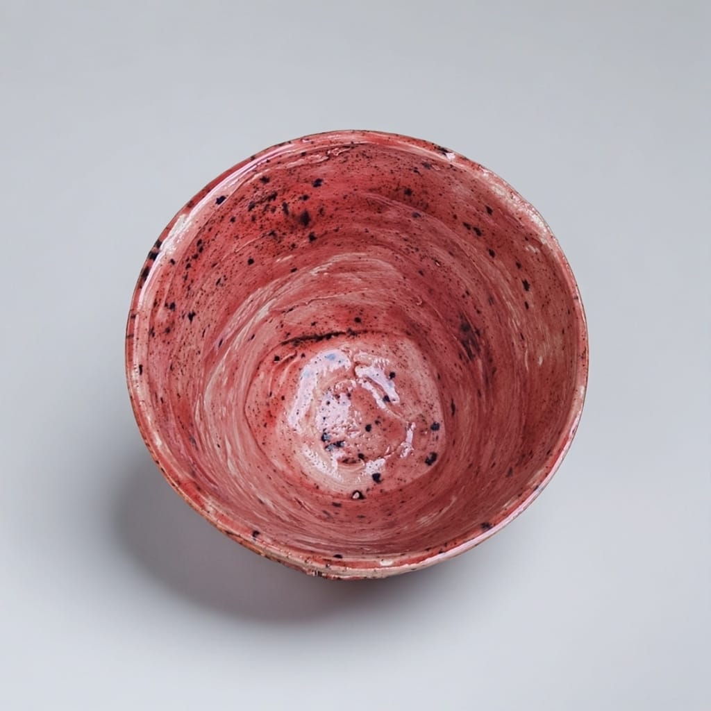 Spirit Sigil Ceramic Planter – Symbols of Grounded Intention, Ø9×8 cm by Red Raven Pottery