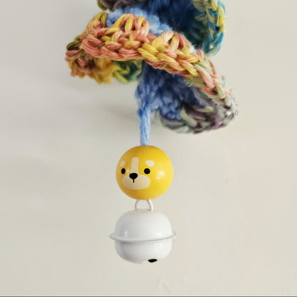Spring Meadow Crochet Hanging  – Spiral Charm for Quiet Symbolism, 41 cm by Hook & Hex