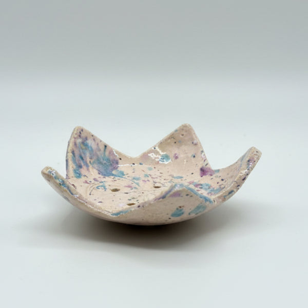 Starlit Ritual Handmade Ceramic Soap Dish – Celestial & Dragonfly Designs, Various Sizes by Red Raven Pottery