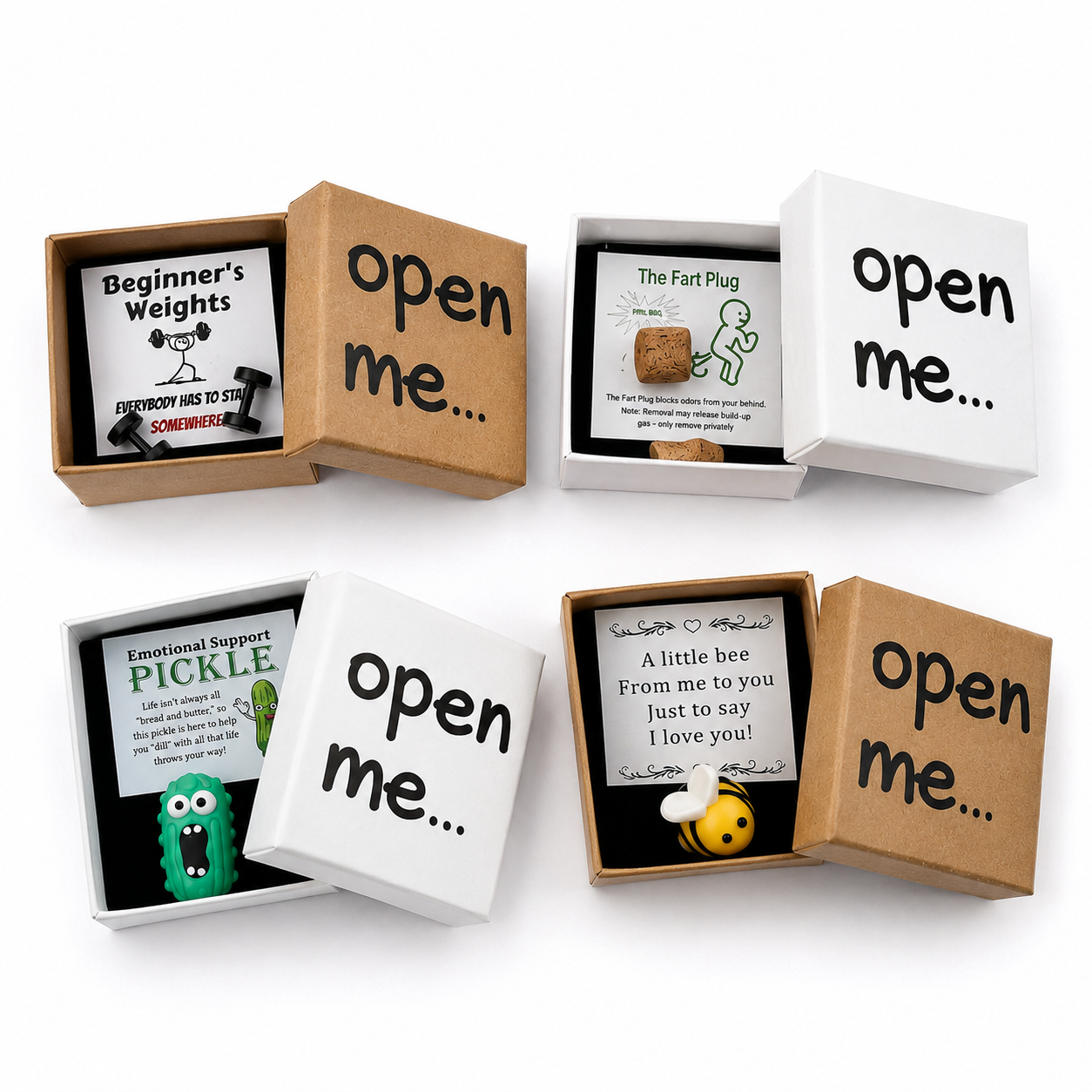 Surprise Pocket Charm Box – Tiny Trinket with a Wink, 5 × 5 × 3 cm