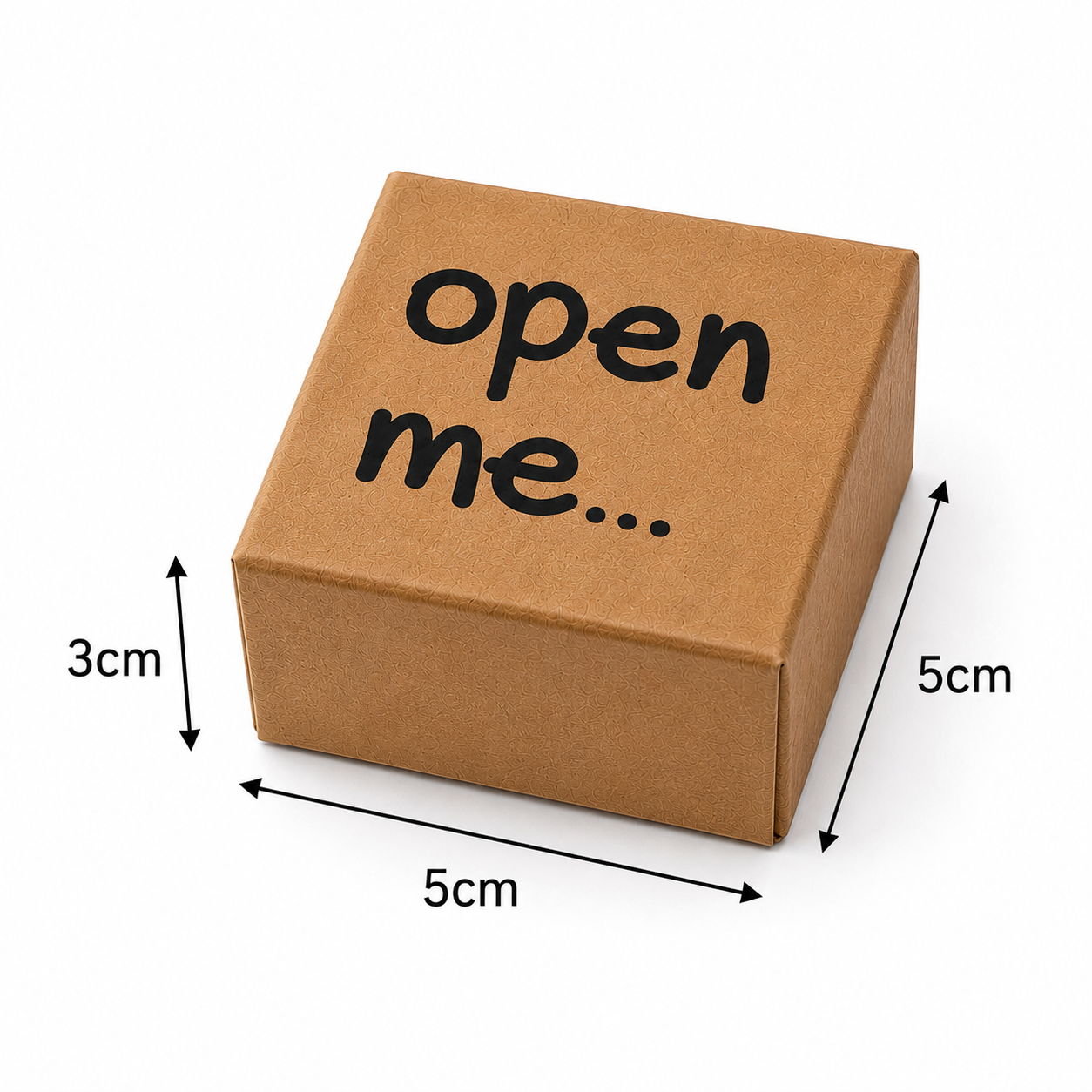 Surprise Pocket Charm Box – Tiny Trinket with a Wink, 5 × 5 × 3 cm