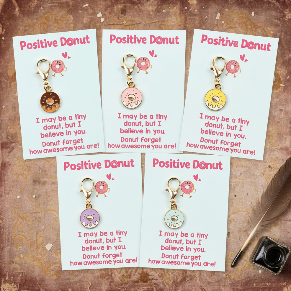Sweet Pocket Charm Keyring – Tiny Sprinkle of Encouragement, 8 × 5.5 cm