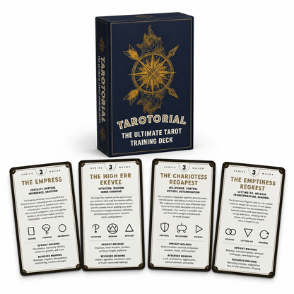 Tarotorial Tarot Deck – Spiritual Knowledge & Study, 78 cards, 10×6 cm