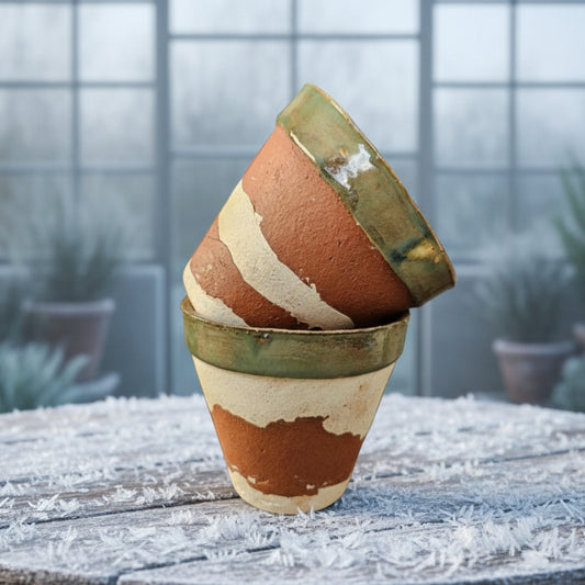 Terracotta Witch’s Grove Ceramic Planter – Rooted in Earth’s Magic, Ø10.5×9 cm by Red Raven Pottery 