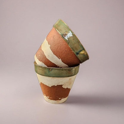 Terracotta Witch’s Grove Ceramic Planter – Rooted in Earth’s Magic, Ø10.5×9 cm by Red Raven Pottery 