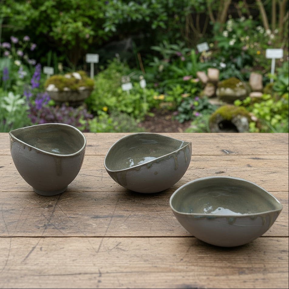 Thermal Mud Ceramic Bowl – Organic Serving Form, various sizes by Red Raven Pottery