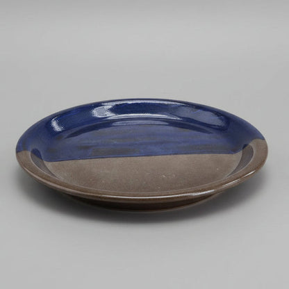 Tidebound Divide Ceramic Plate – Elements Meeting in Quiet RItual, Ø21 cm by Red Raven Pottery