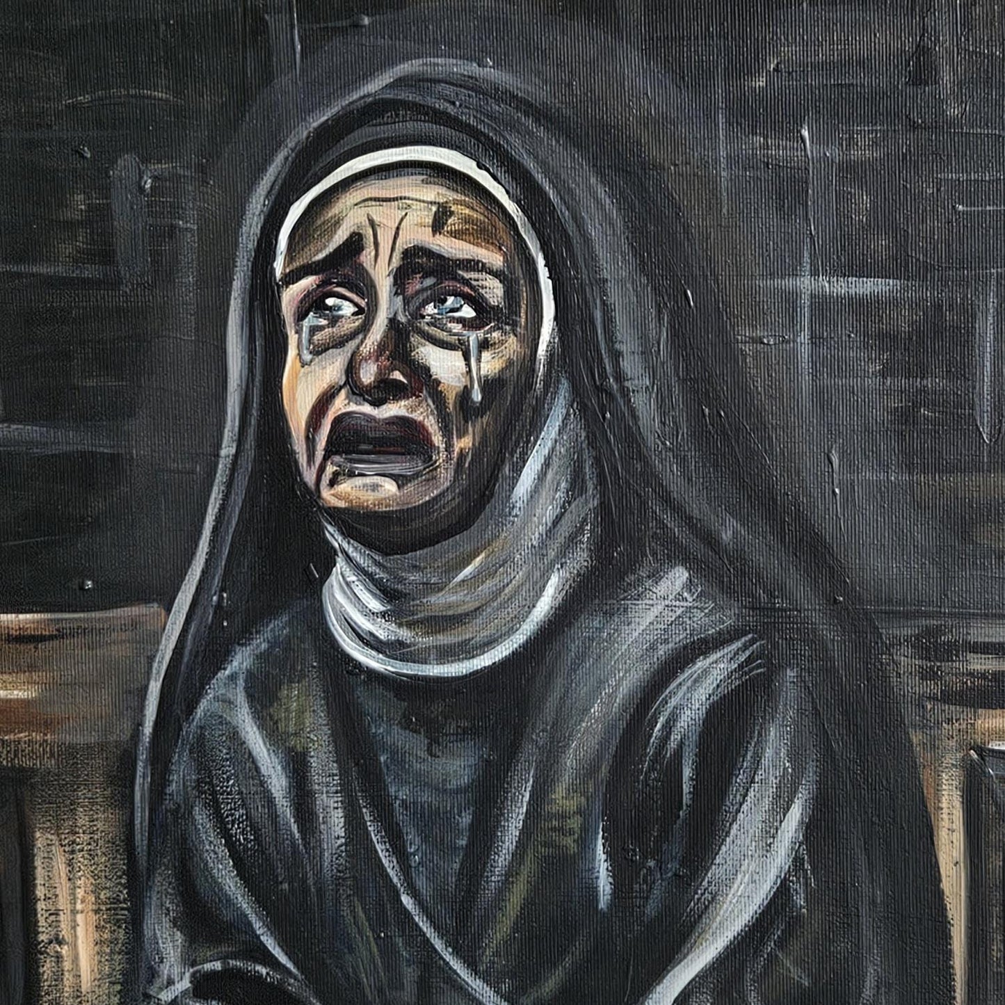 Tormented Hope – An Original Expressionist Painting on Canvas (40x50 cm)