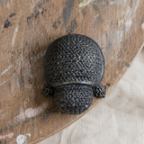 Turtle Knit Plaster Fridge Magnet - Stitched Studio Cast Ornament, 3 x 7 x 5 cm