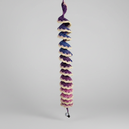 Twilight Cascade Crochet Hanging – Spiral Charm for Grounding Flow, 70 cm by Hook & Hex