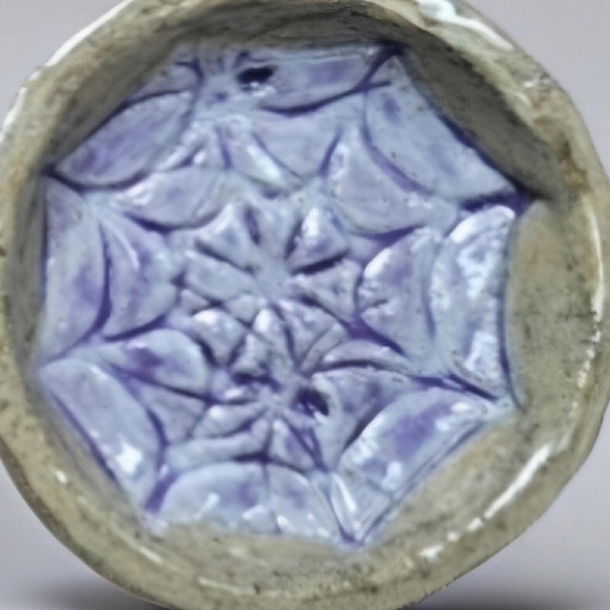Twilight Threads Ceramic Trinket Dish – Webbed Jewelry Catchall, various sizes by Red Raven Pottery