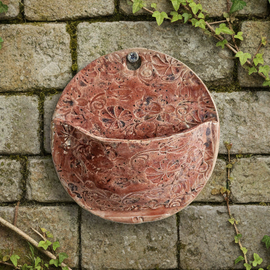 Urban Jungle Ceramic Wall Planter – Small Pocket for Green Allies, various colors & sizes by Red Raven Pottery