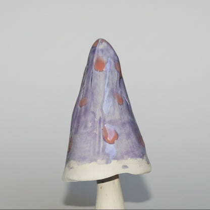 Vibrant Mushroom Ceramic Garden Stake – Plant Marker for Living Soil, 20–26 cm, various designs by Red Raven Pottery