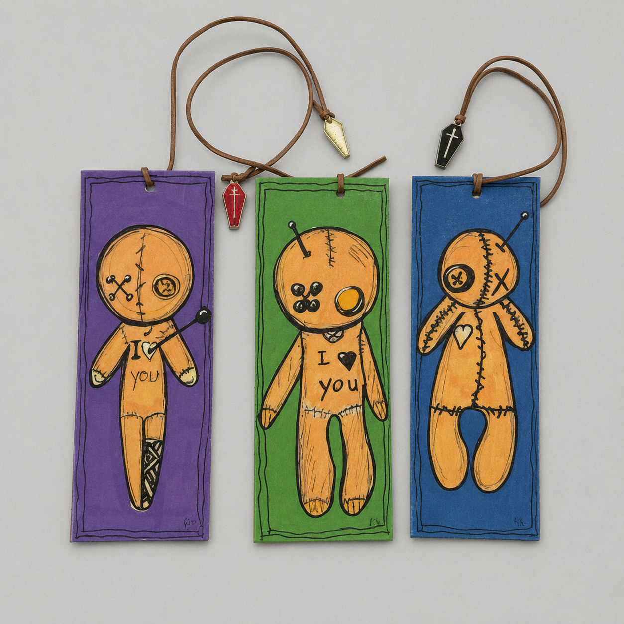 Voodoo Sweethearts Illustrated Bookmark – Love Spell Reading Companion, 18 cm by Hook & Hex