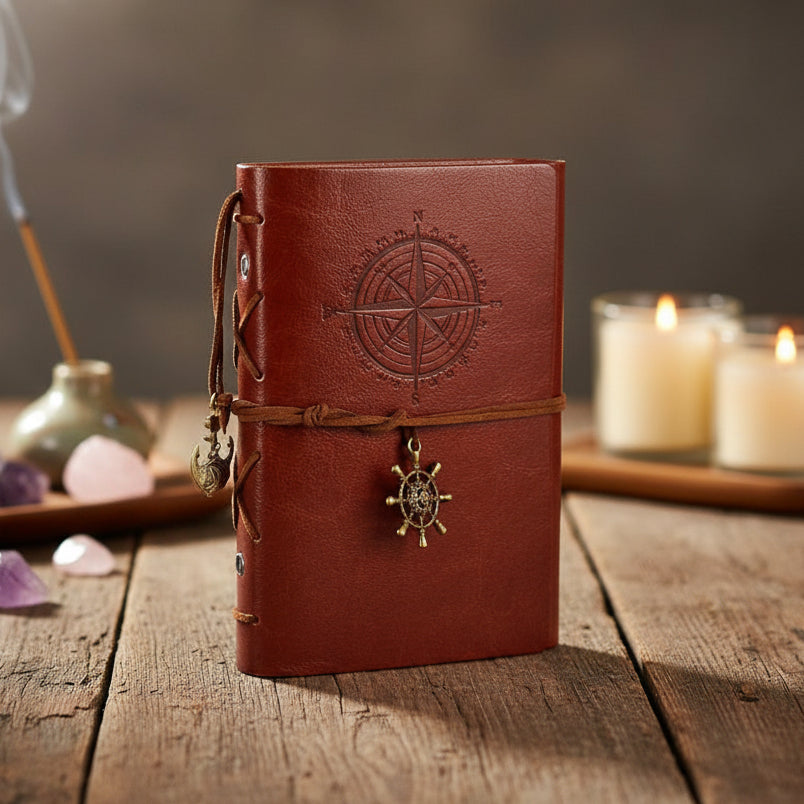 Voyager’s Ledger Journal – Timeless Reflection Diary, 14×19 cm
