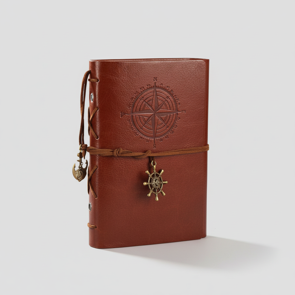 Voyager’s Ledger Journal – Timeless Reflection Diary, 14×19 cm