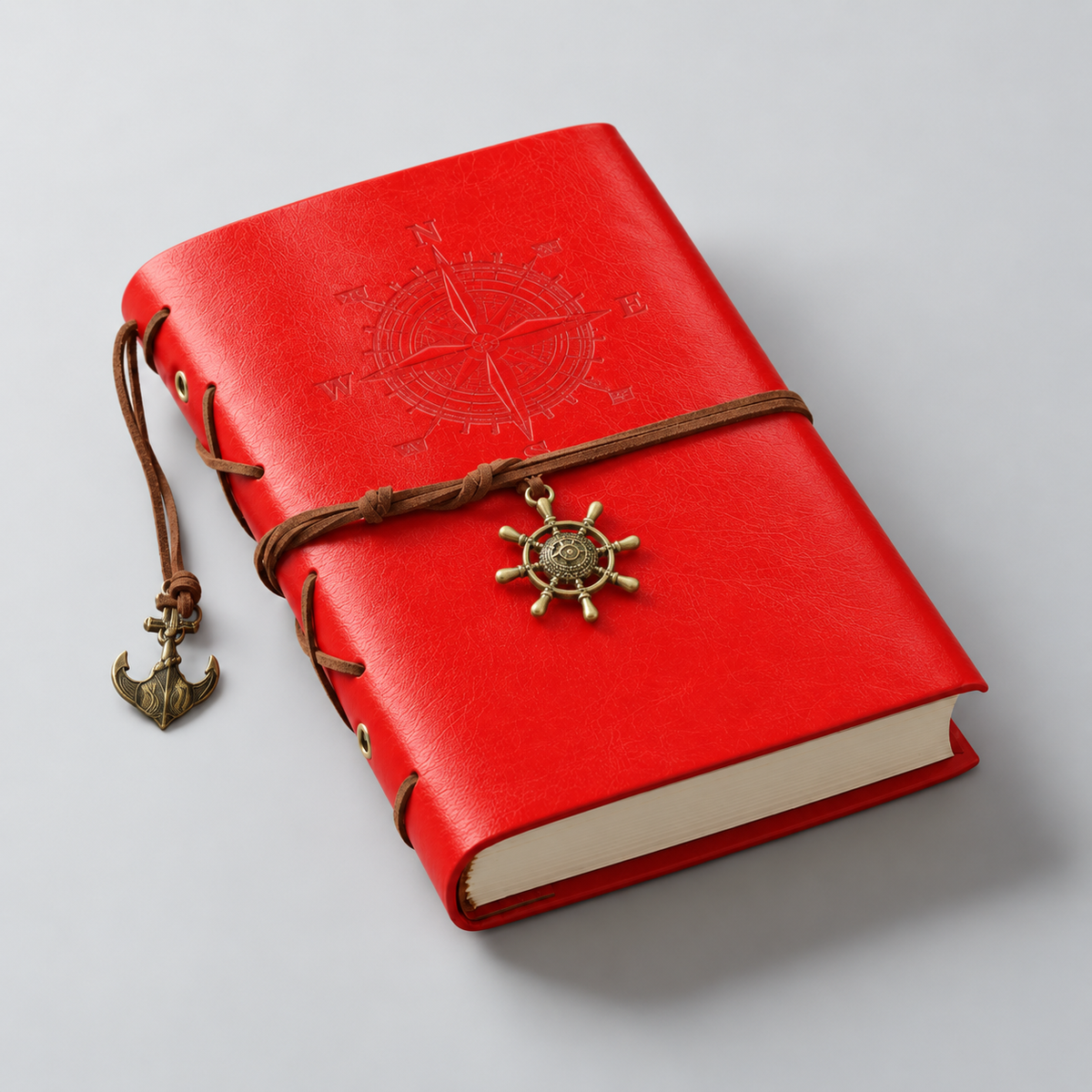Voyager’s Ledger Refillable Journal – Manifestation & Intention Notebook, 14 × 19 cm