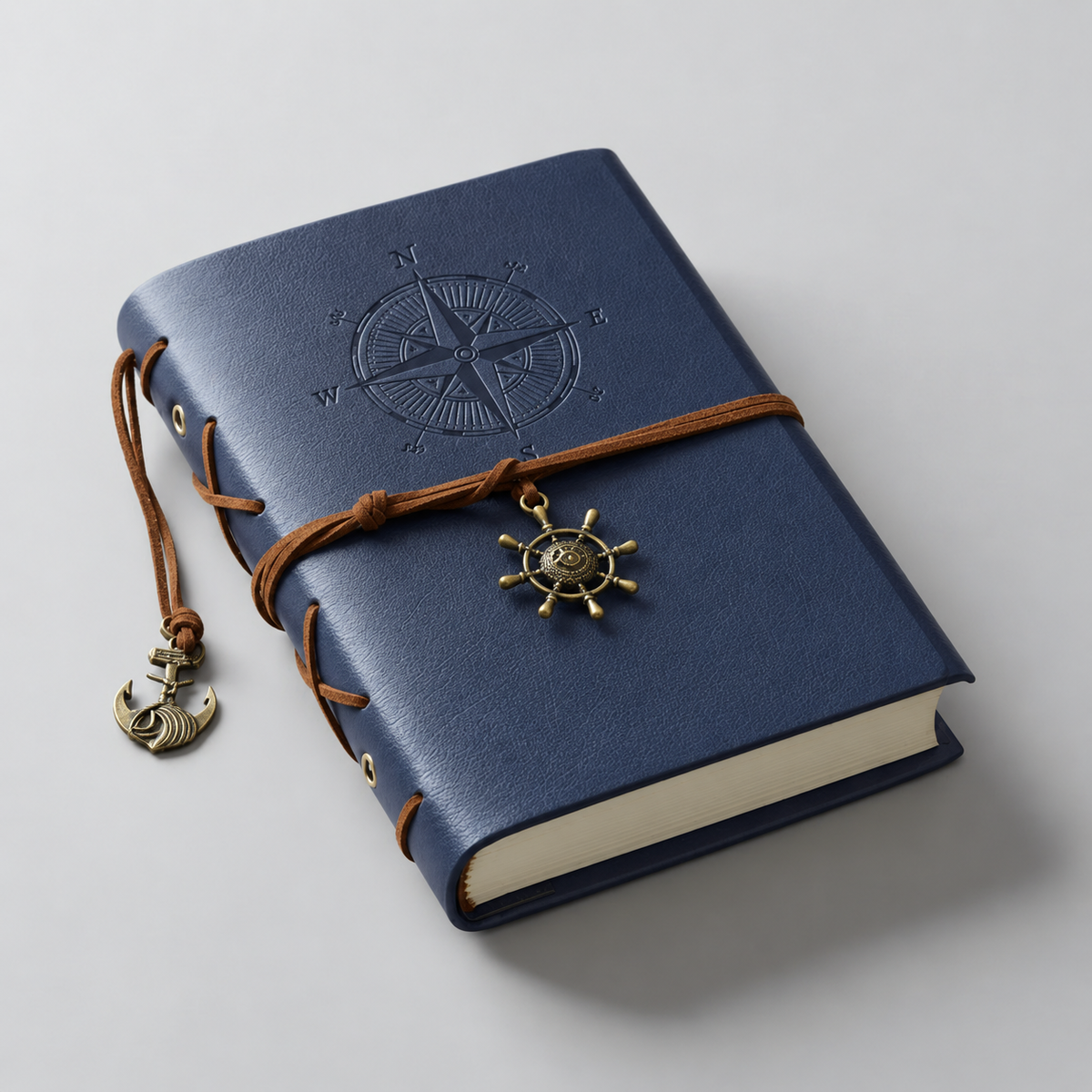 Voyager’s Ledger Refillable Journal – Manifestation & Intention Notebook, 14 × 19 cm
