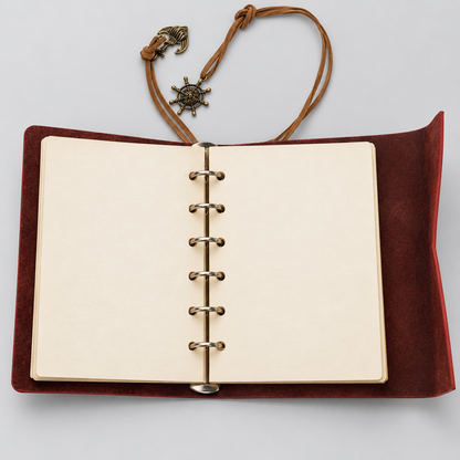 Voyager’s Ledger Refillable Journal – Manifestation & Intention Notebook, 14 × 19 cm