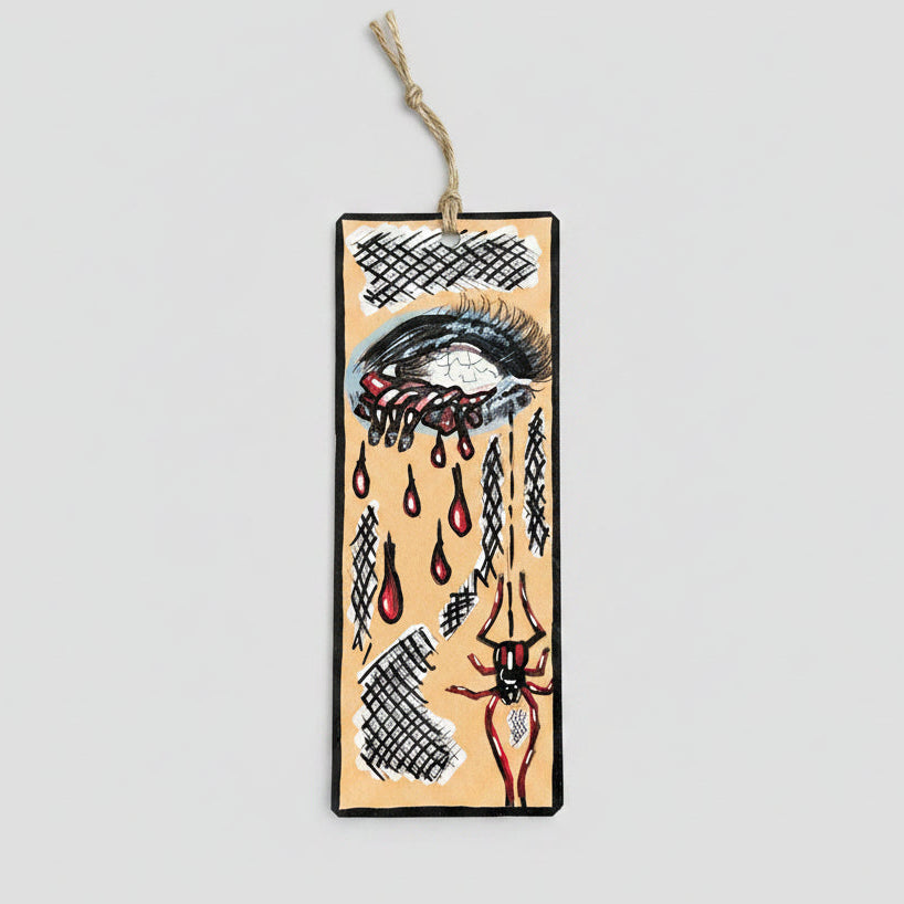 Watchful Eye Illustrated Bookmark – Mysterious Reading Companion, 18 cm by Hook & Hex
