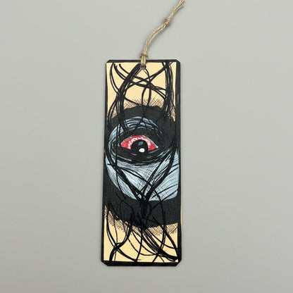 Watchful Eye Illustrated Bookmark – Mysterious Reading Companion, 18 cm by Hook & Hex