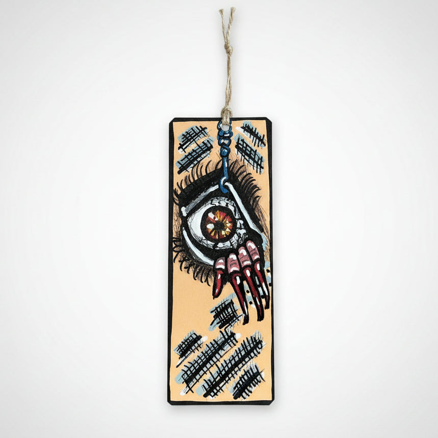Watchful Eye Illustrated Bookmark – Mysterious Reading Companion, 18 cm by Hook & Hex