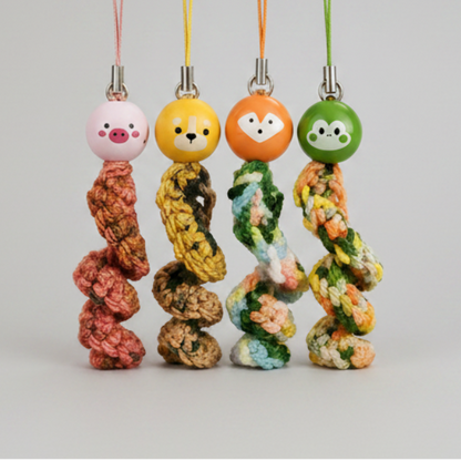 Whimsy Tails Crochet Charm – Spirit Animal Pocket Totem, 15 cm by Hook & Hex