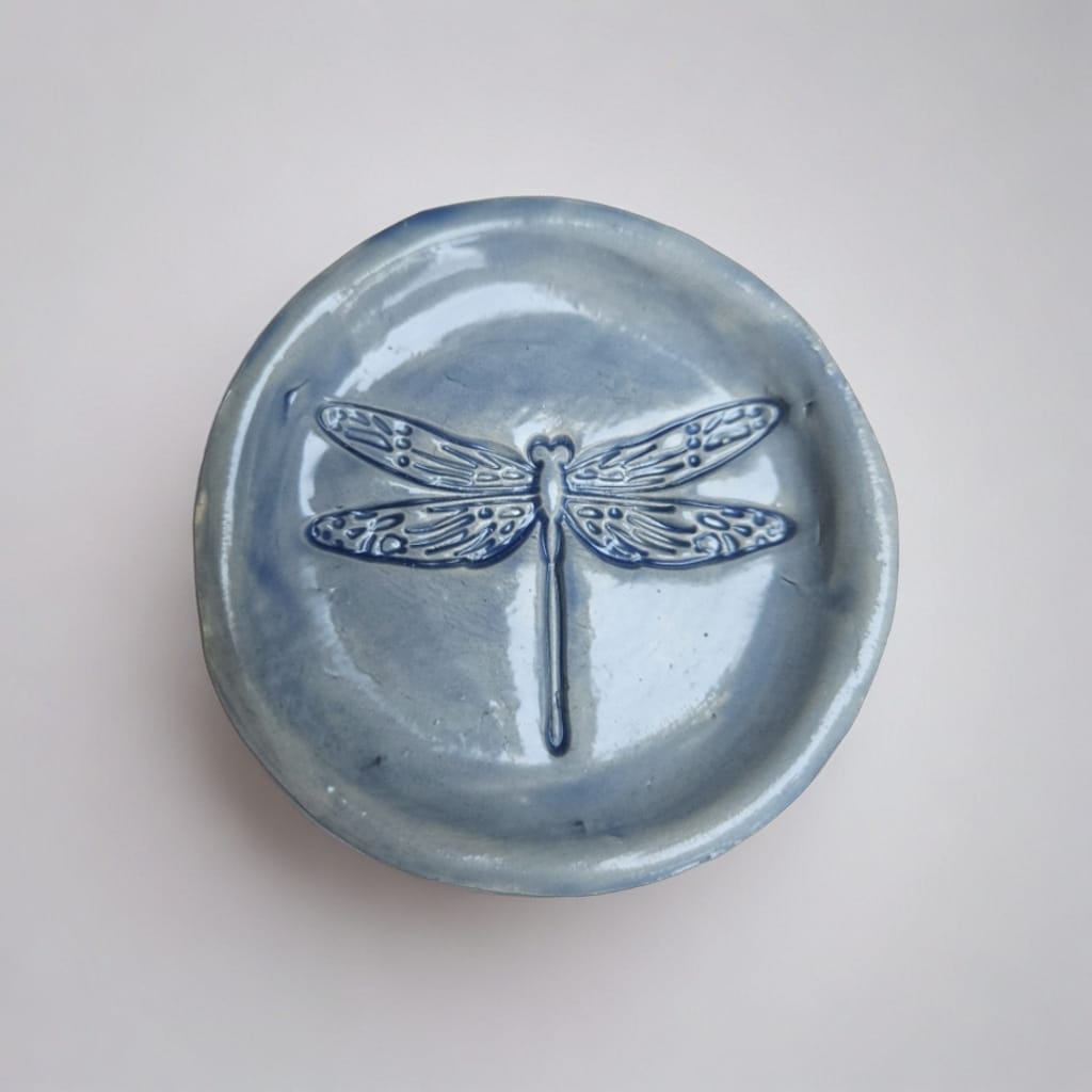 Whispered Moments Ceramic Saucers – Small Rituals Held Gently, Ø7–8 cm, various designs by Red Raven Pottery
