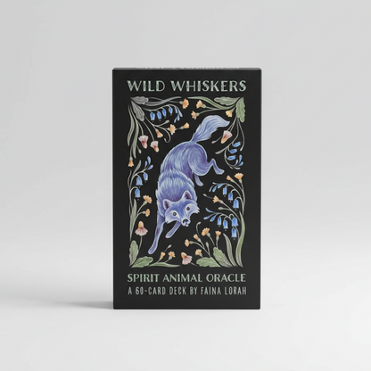 Wild Whiskers Oracle Deck – Guidance by Spirit Animal Wisdom, 60 cards, 6×10 cm
