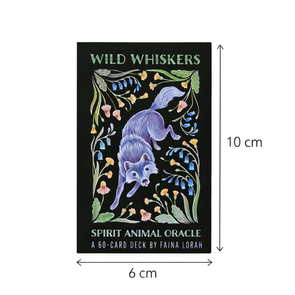 Wild Whiskers Oracle Deck – Guidance by Spirit Animal Wisdom, 60 cards, 6×10 cm